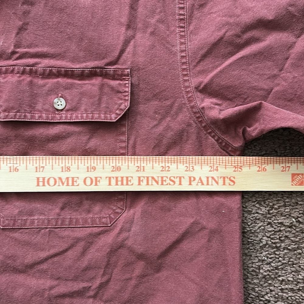 100% Cotton Men's Rust Shirt Vintage - Picture 4 of 9